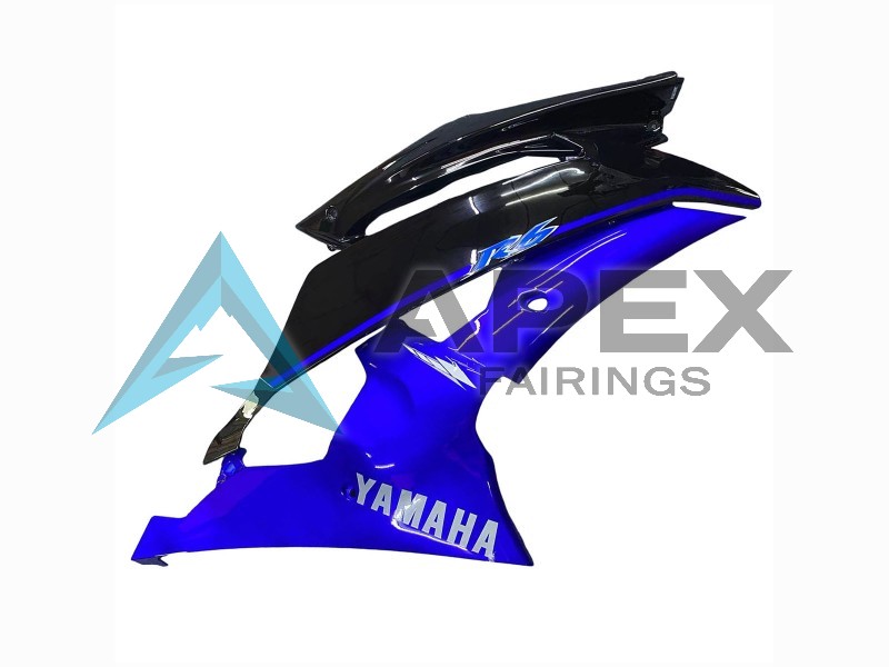 Blue Glossy Black - Yamaha R6 / YZF-R6 (2008-2016) ABS Fairings | Apex Fairings — view 4