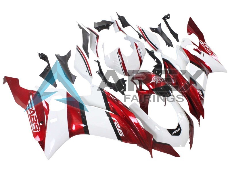 White Red Black - Yamaha R6 / YZF-R6 (2017-2020) ABS Fairings | Apex Fairings — view 2