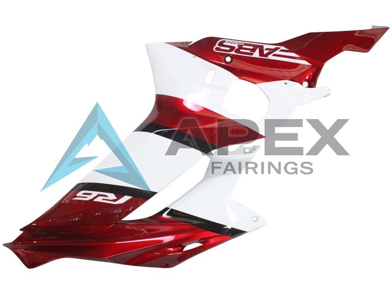 White Red Black - Yamaha R6 / YZF-R6 (2017-2020) ABS Fairings | Apex Fairings — view 4