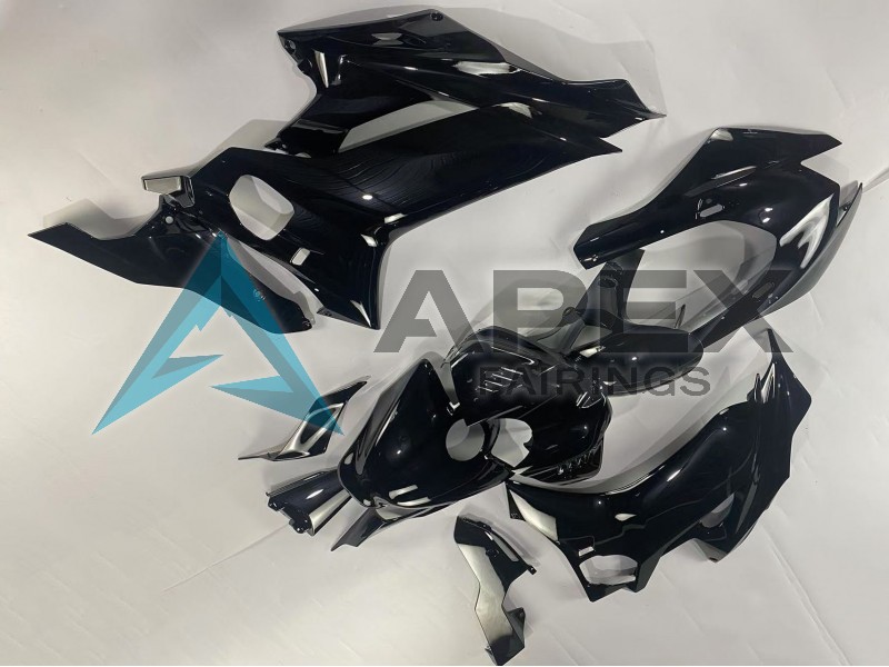 Glossy Black - Yamaha R6 / YZF-R6 (2017-2020) ABS Fairings | Apex Fairings — view 2