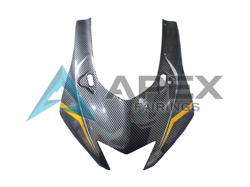 Gold Black Carbon Fiber - Yamaha R6 / YZF-R6 (2017-2020) ABS Fairings | Apex Fairings — view 4