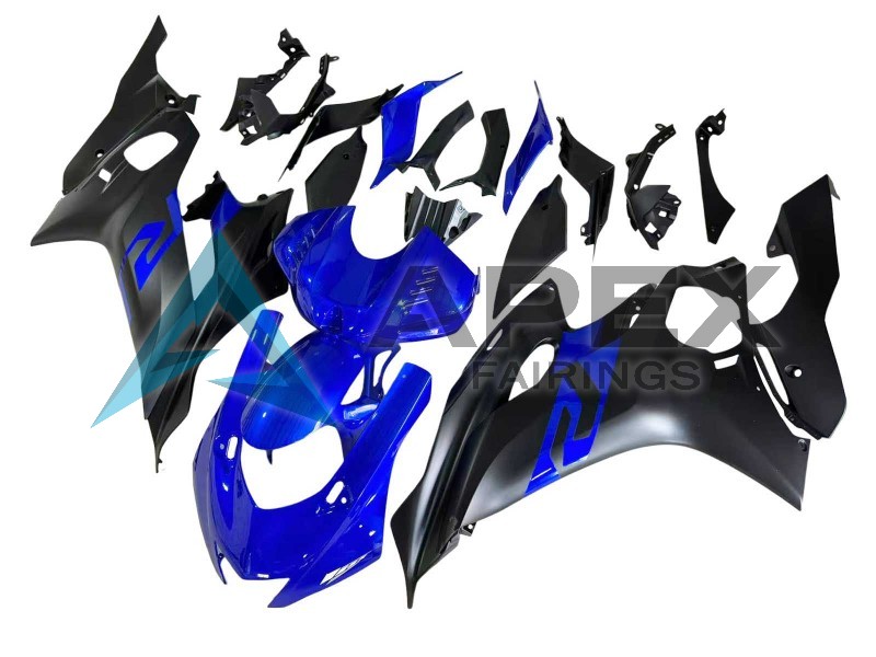 Blue Matte Black - Yamaha R6 / YZF-R6 (2017-2020) ABS Fairings | Apex Fairings — view 2