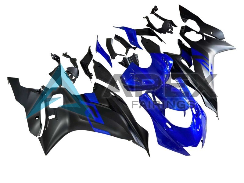 Blue Matte Black - Yamaha R6 / YZF-R6 (2017-2020) ABS Fairings | Apex Fairings — view 3
