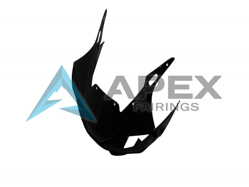 Glossy Black Matte Black - Yamaha R6 / YZF-R6 (1998-2002) ABS Fairings | Apex Fairings — view 4