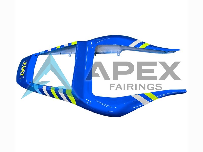 White Blue Neon Yellow Fiat Motul Michelin - Yamaha R6 / YZF-R6 (1998-2002) ABS Fairings | Apex Fairings — view 4