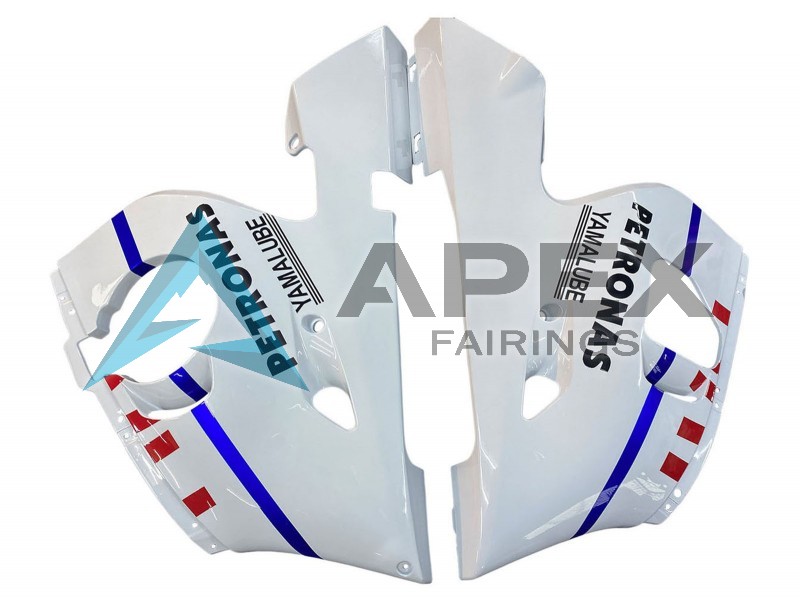 White Blue Red Fiat 99 - Yamaha R6 / YZF-R6 (1998-2002) ABS Fairings | Apex Fairings — view 4