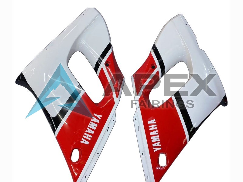 White Red Black Petronas Yamalube 50th - Yamaha R6 / YZF-R6 (1998-2002) ABS Fairings | Apex Fairings — view 4