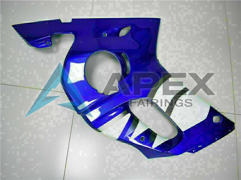 Blue White - Yamaha R6 / YZF-R6 (1998-2002) ABS Fairings | Apex Fairings — view 3