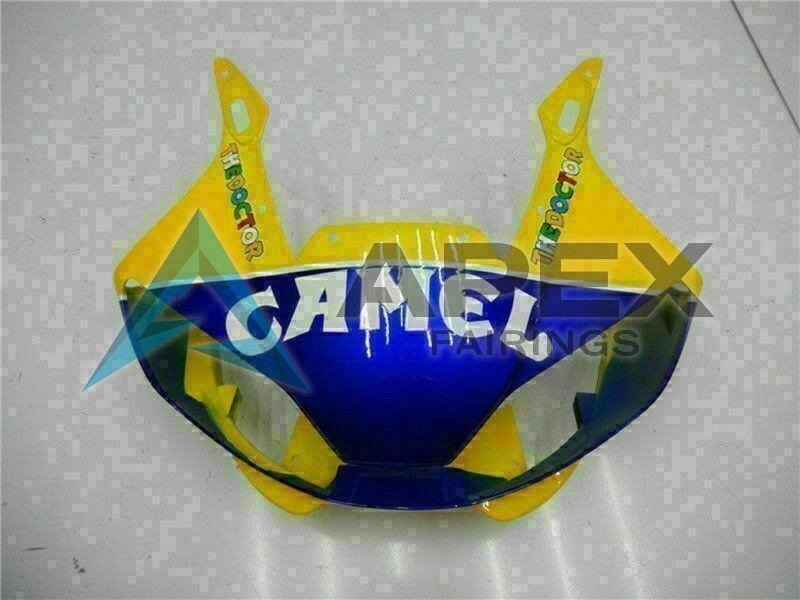 Yellow Blue White Camel Motul - Yamaha R6 / YZF-R6 (1998-2002) ABS Fairings | Apex Fairings — view 4