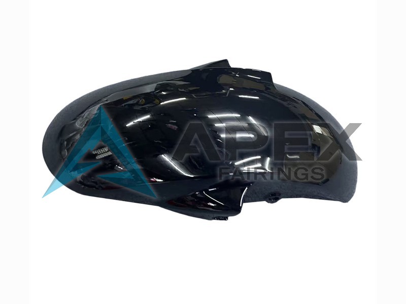 Glossy Black Red - Yamaha R6S / YZF-R6S (2006-2009) ABS Fairings | Apex Fairings — view 4