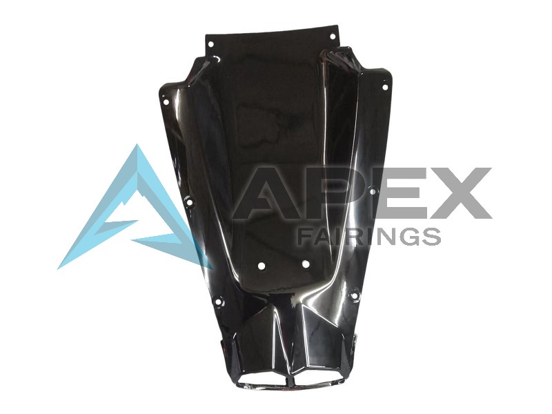 Glossy Black - Yamaha R6S / YZF-R6S (2006-2009) ABS Fairings | Apex Fairings — view 4
