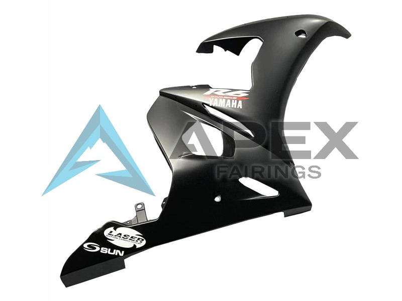 Red Matte Black - Yamaha R6S / YZF-R6S (2006-2009) ABS Fairings | Apex Fairings — view 4