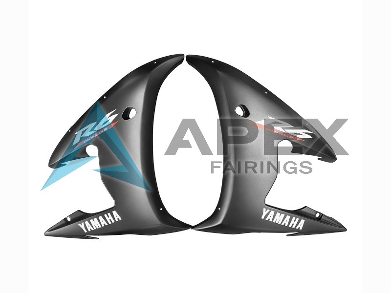 Black Red - Yamaha R6S / YZF-R6S (2006-2009) ABS Fairings | Apex Fairings — view 4