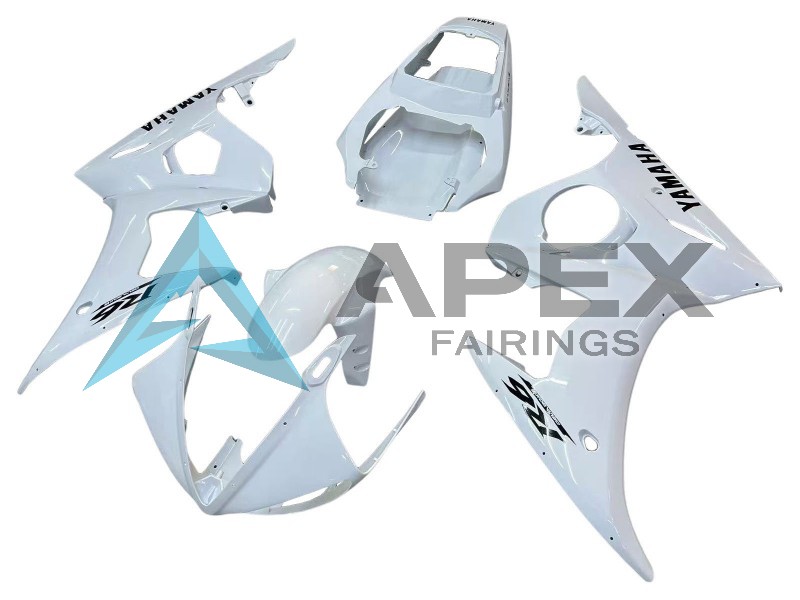 White Black Decals - Yamaha R6S / YZF-R6S (2006-2009) ABS Fairings | Apex Fairings — view 4