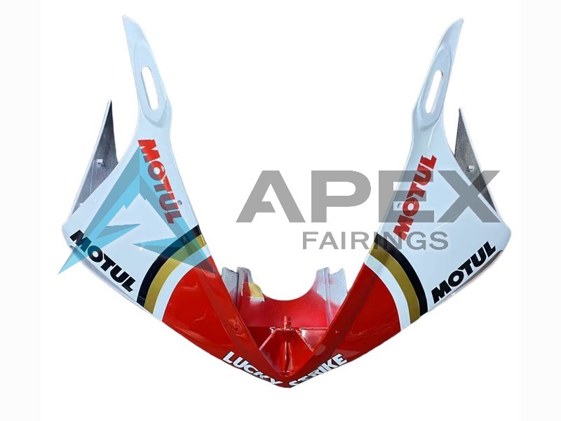 White Red Lucky Strike Motul - Yamaha R6S / YZF-R6S (2006-2009) ABS Fairings | Apex Fairings — view 4