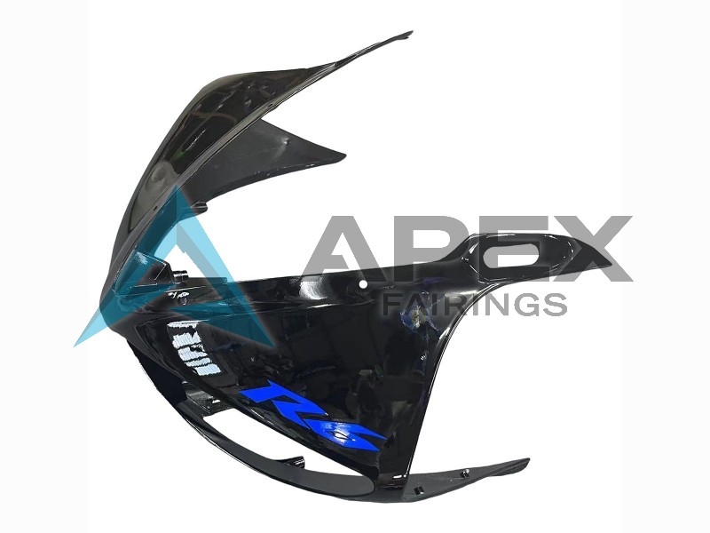 Blue Glossy Black - Yamaha R6S / YZF-R6S (2006-2009) ABS Fairings | Apex Fairings — view 4