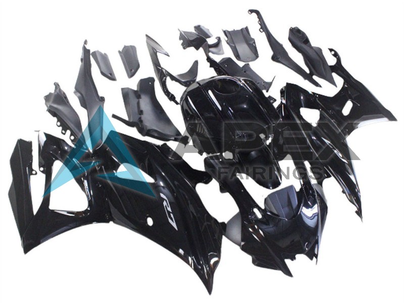 Glossy Black - Yamaha R7 / YZF-R7 (2021-2025) ABS Fairings | Apex Fairings — view 2