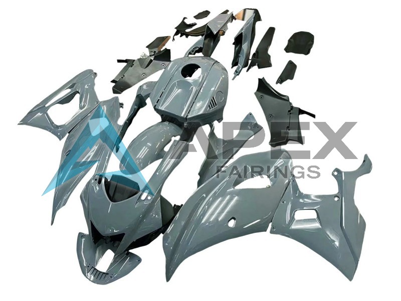 Glossy Gray - Yamaha R7 / YZF-R7 (2021-2025) ABS Fairings | Apex Fairings — view 3