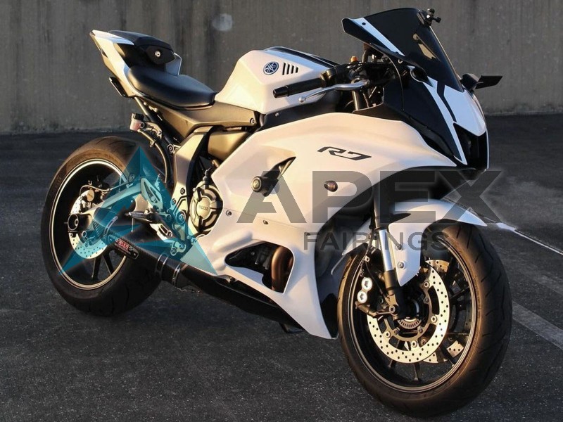 Glossy White - Yamaha R7 / YZF-R7 (2021-2025) ABS Fairings | Apex Fairings — view 4