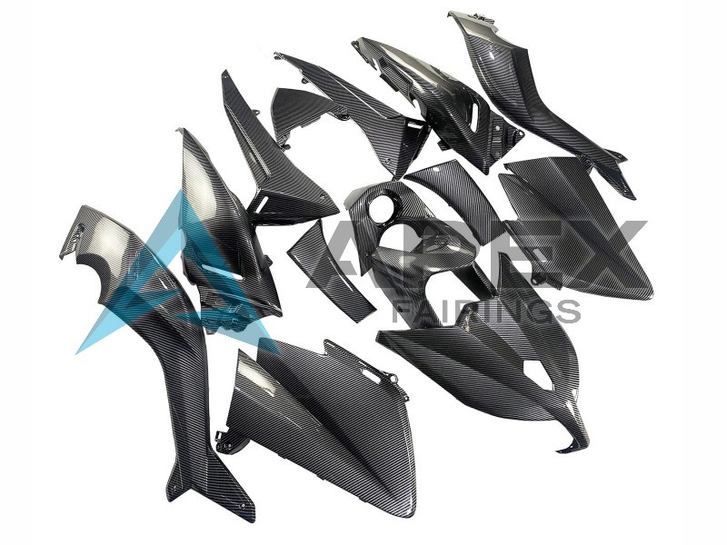 Black Carbon Fiber - Yamaha TMAX 530 / XP 530 (2012-2014) ABS Fairings | Apex Fairings — view 3